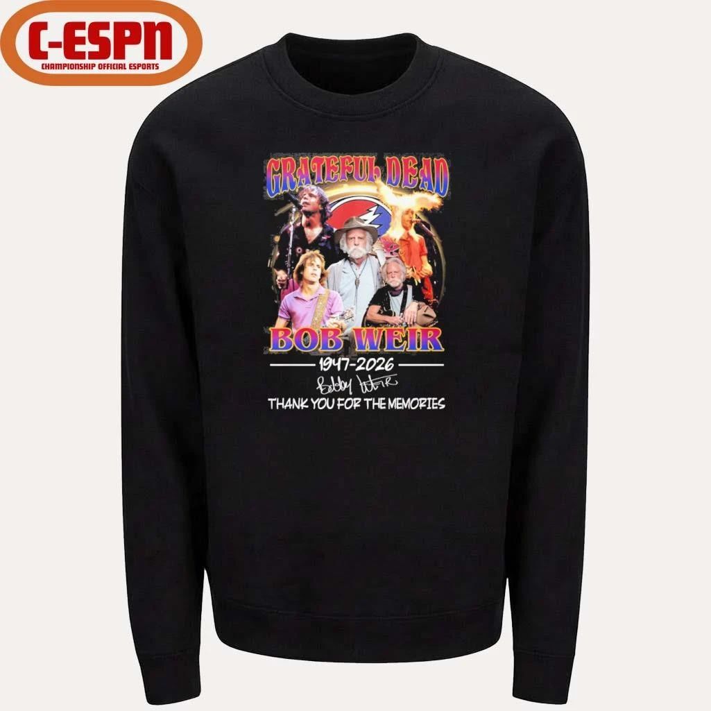 Bobby Weir Grateful Dead 1947-2026 Thank You For The Memories Shirt