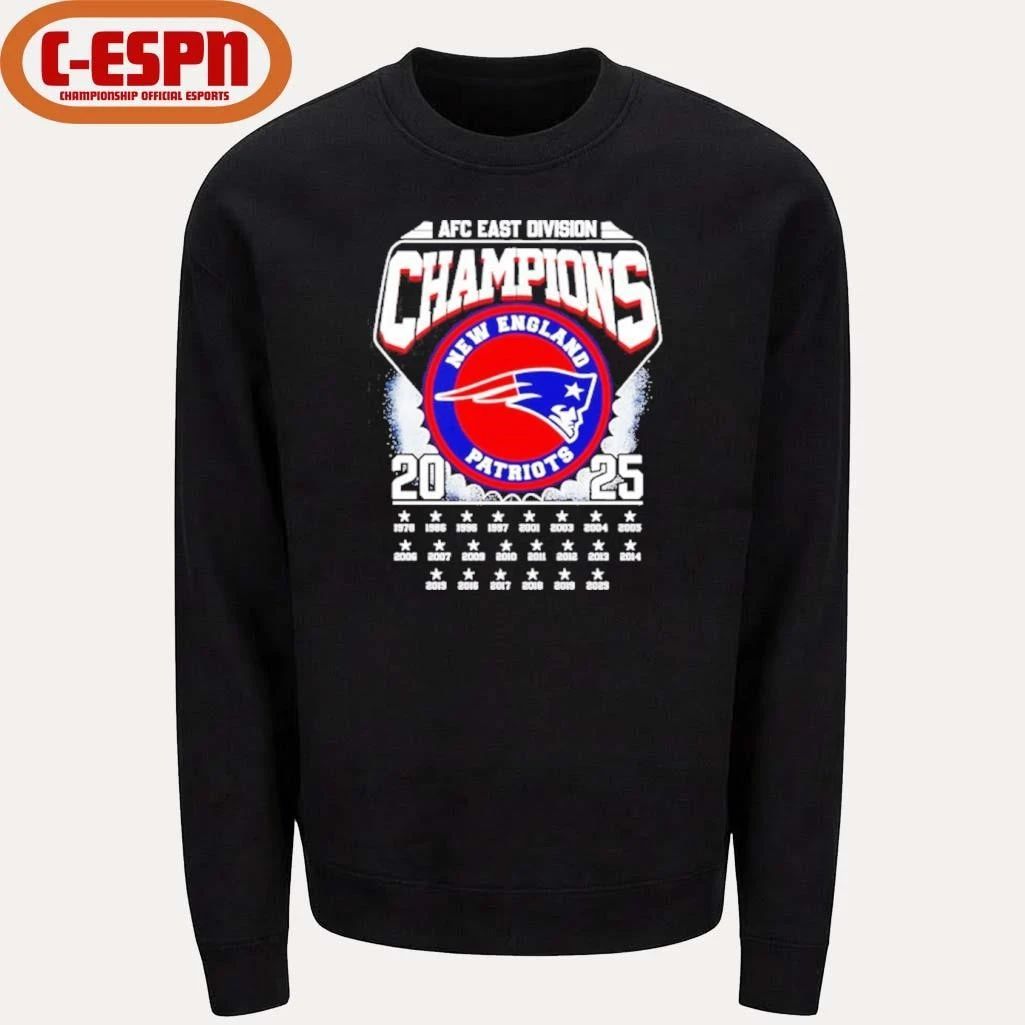 New England Patriots 2025 AFC East Division Champions Vintage Shirt