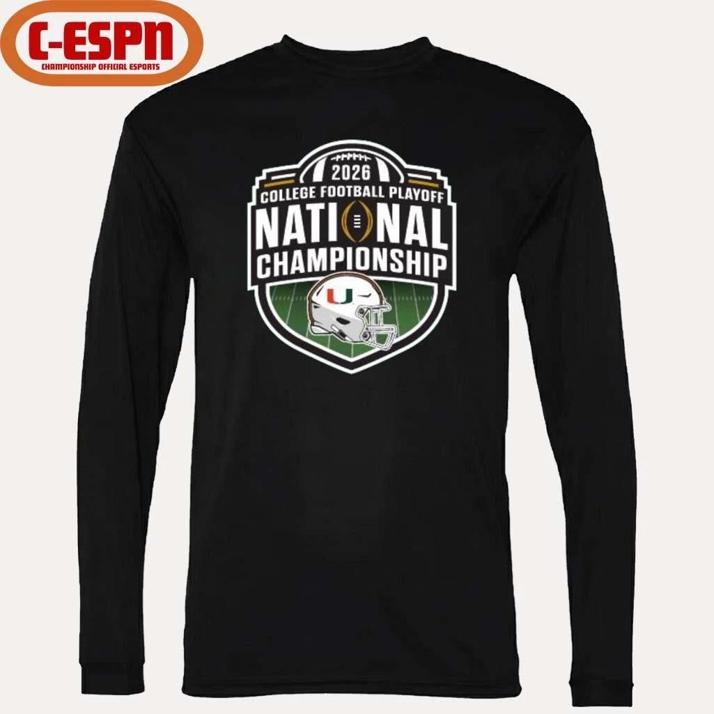 Miami Hurricanes CFP National Championship Game Logo Shirt
