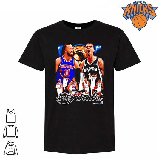 Jalen Brunson Victor Wembanyama New York Knicks San Antonio Spurs The Finals Vintage Matchup NBA Finals 2026 Shirt