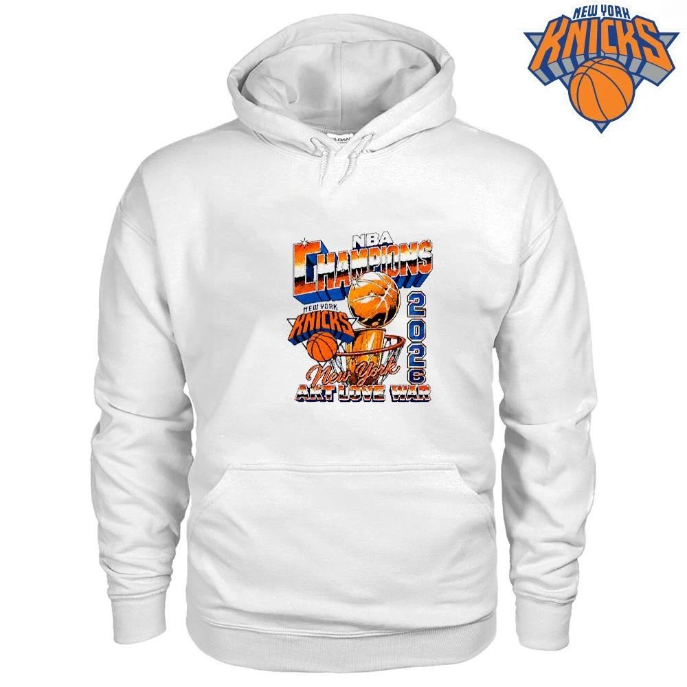 New York Knicks Champions NBA 2026 Vintage Bootleg Retro Trophy Art Love War Shirt