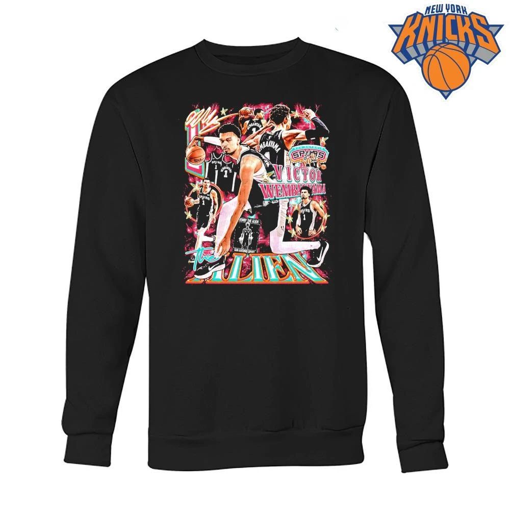 Victor Wembanyama The Alien San Antonio Spurs NBA Finals 2026 Game 1 Bootleg Vintage Graphic Shirt