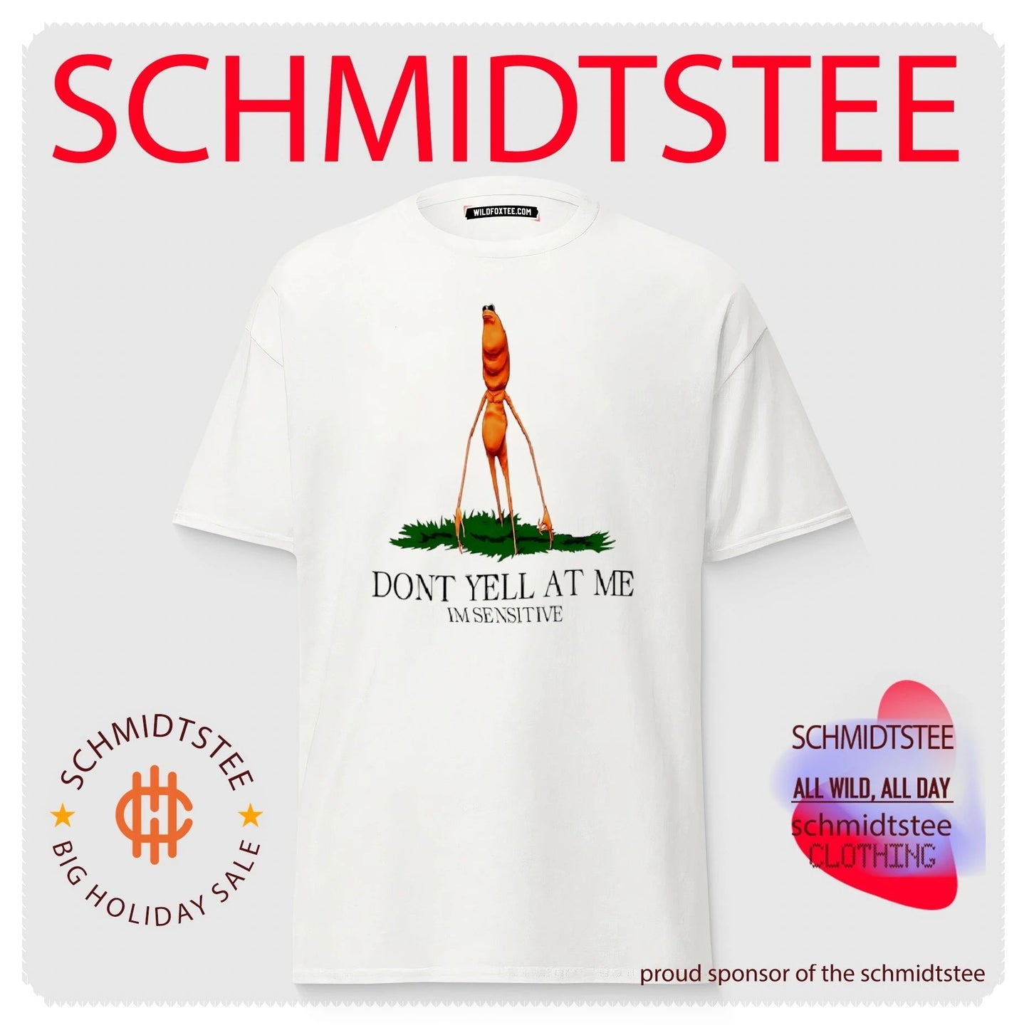Don’t yell at me I’m sensitive Marcus the Worm shirt