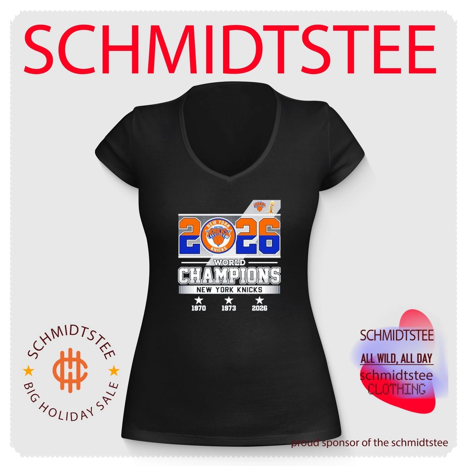 New York Knicks 2026 World Champions 3 Tittle shirt