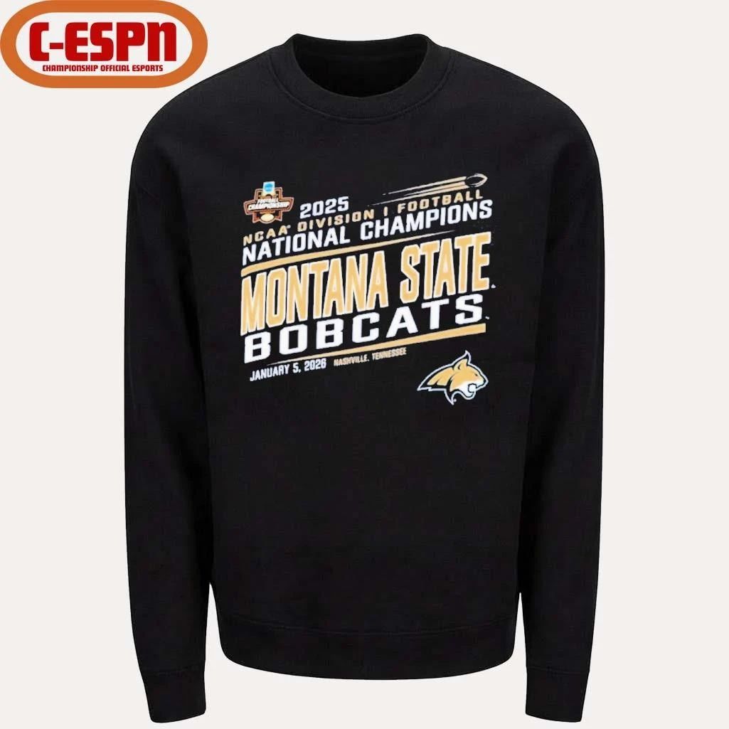Montana State Bobcats 2025 NCAA FCS Football National Champions T-Shirt