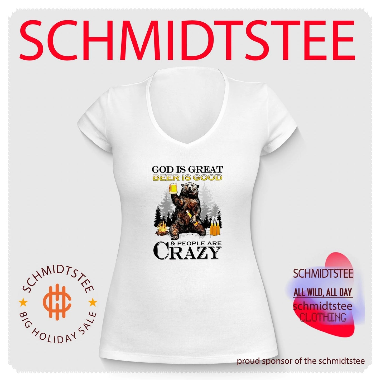 God is great Michelob Ultra is good and people are crazy shirt