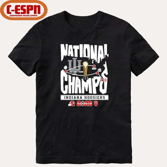 IU Football National Champions Victory Tour Shirt