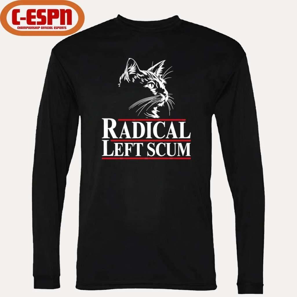 Radical Left Scum Black Cat Shirt