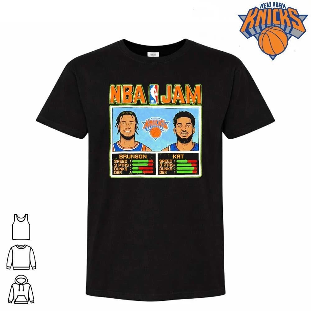New York Knicks NBA Jam Jalen Brunson Karl Anthony Towns KAT NBA Finals 2026 Shirt