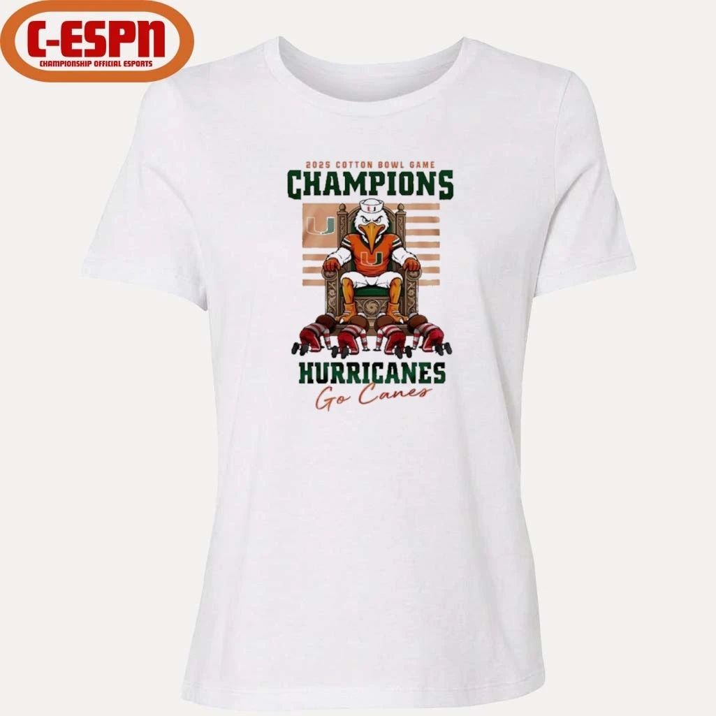 2025-26 Cotton Bowl Champions Miami Hurricanes King Shirt