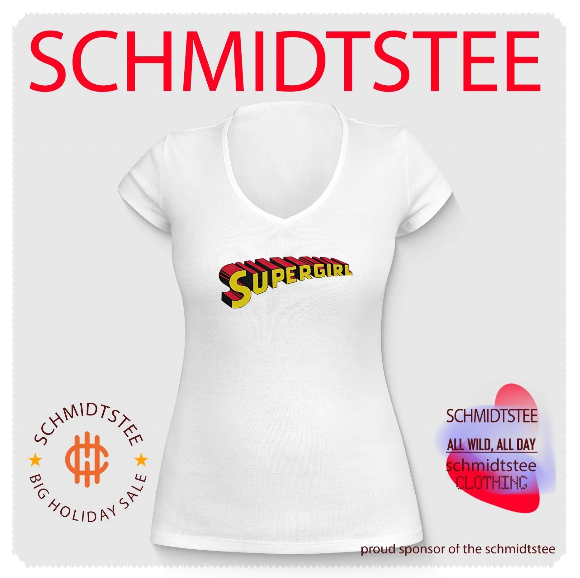 Supergirl Wordmark Planet Krypton shirt