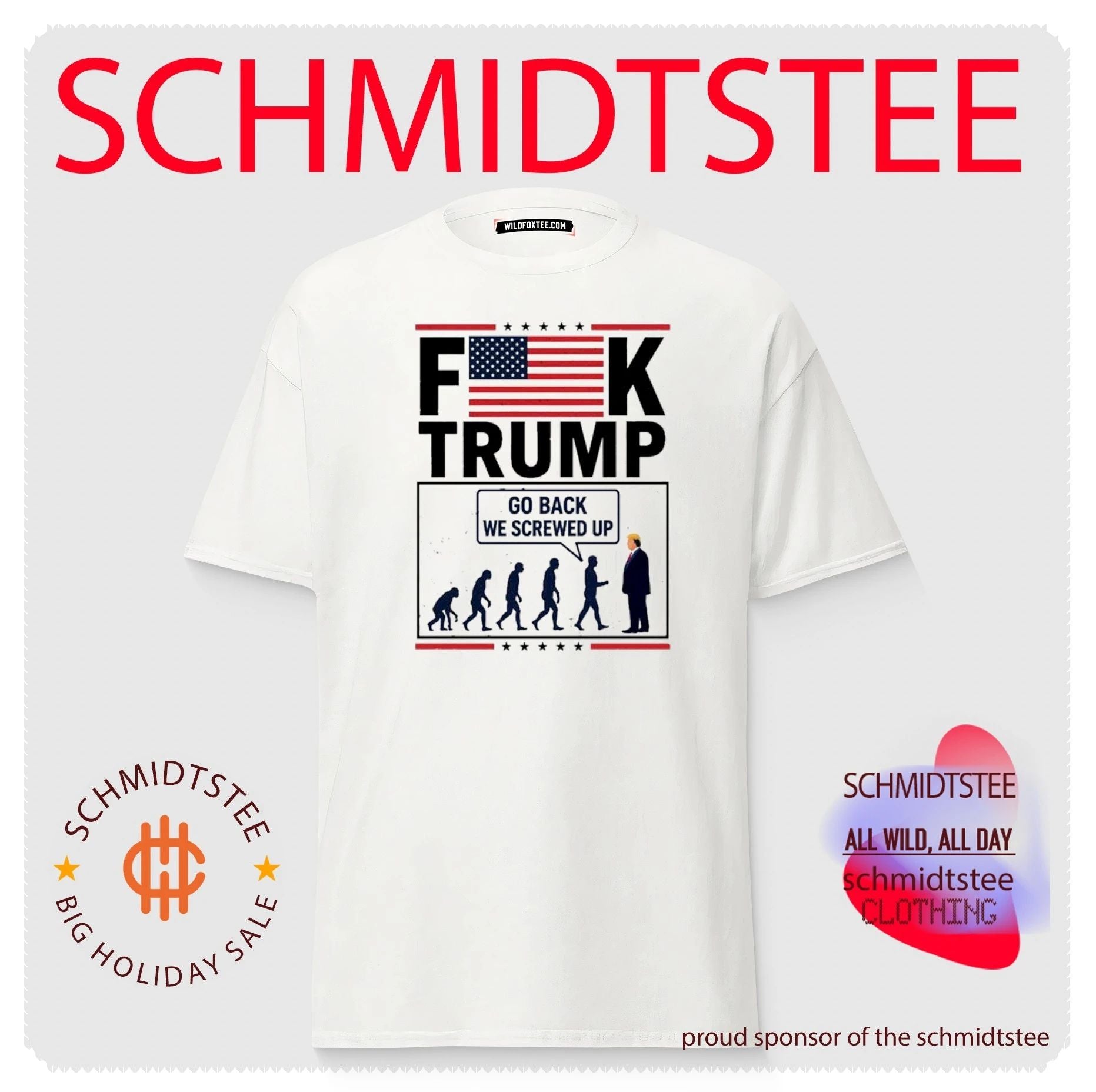 Stephen Colbert FK Trump Go Back We Screwed Up Shirt