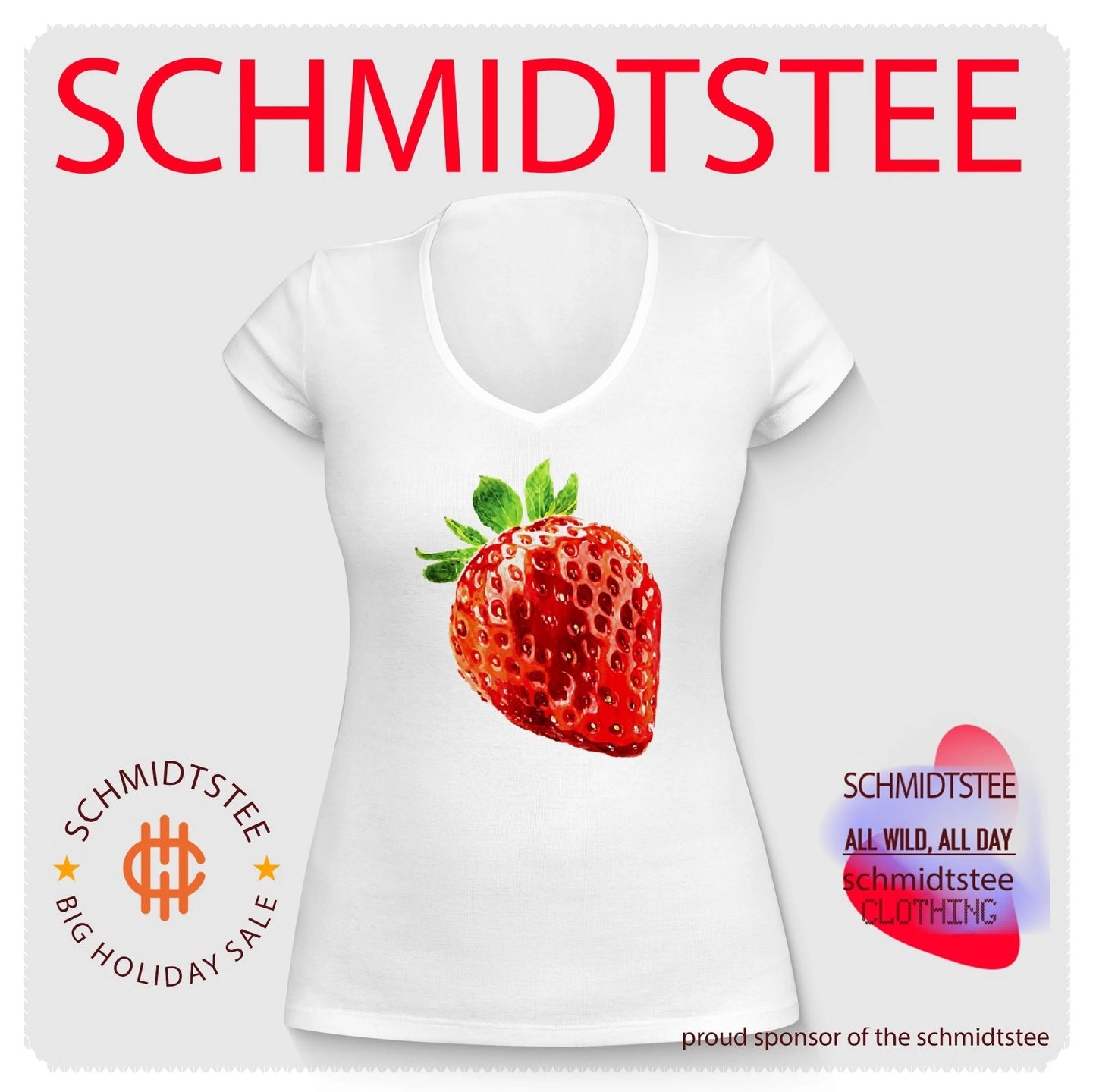 Alice and Steve Izzy By Anthropologie Strawberry Shirt