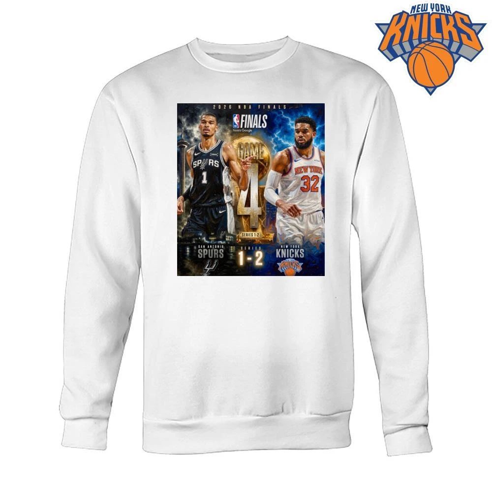 San Antonio Spurs vs New York Knicks 2026 NBA Finals Game 4 Vintage Graphic Shirt