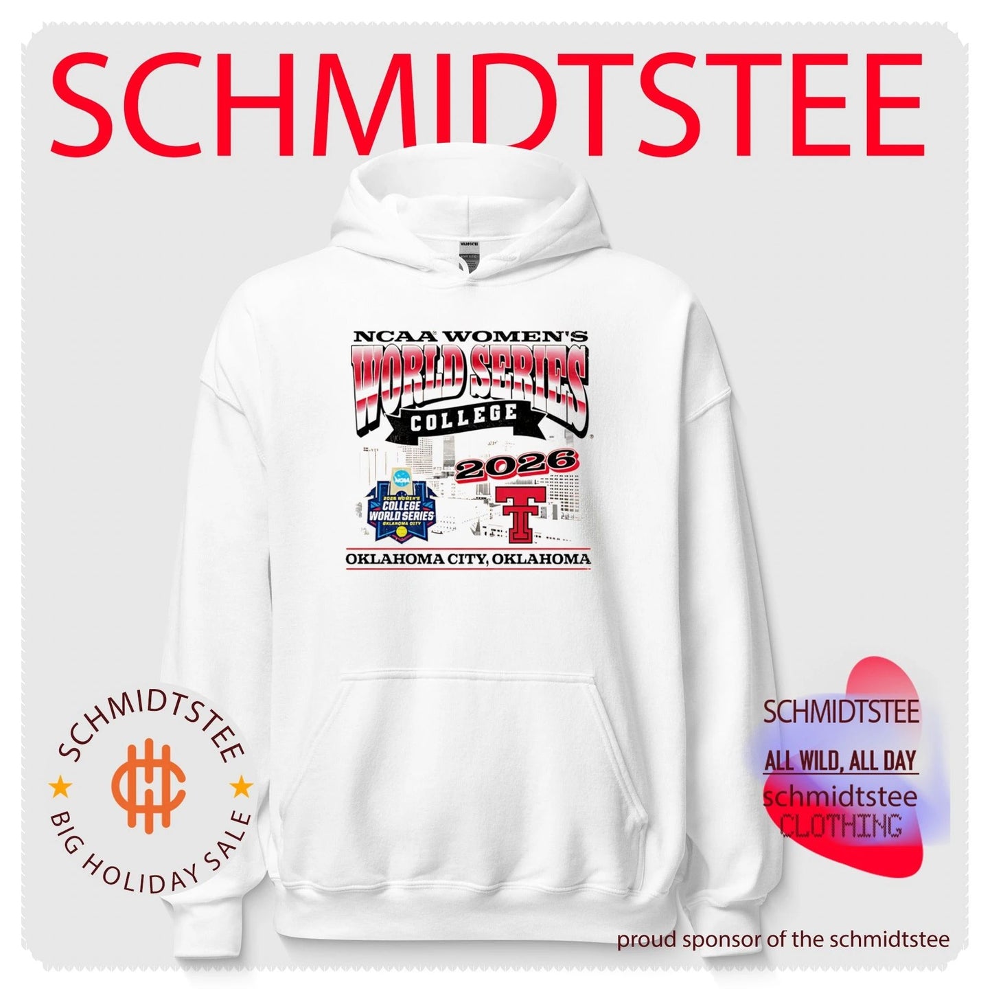 Texas Tech Softball 2026 Women’s College World Series skyline shirt