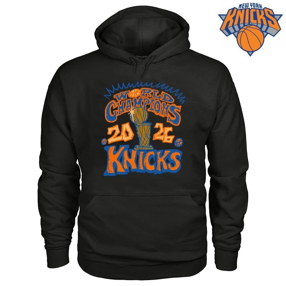 New York Knicks Champions NBA 2026 World Champions Retro Typography Shirt