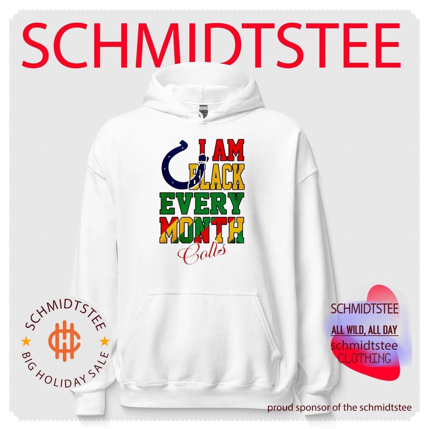 Indianapolis Colts I am Black Every Month Juneteenth logo shirt