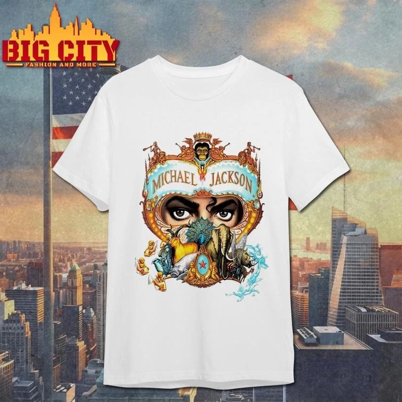 Michael Movie JAAFAR JACKSON 1992 Michael Jackson Dangerous World Tour Shirt
