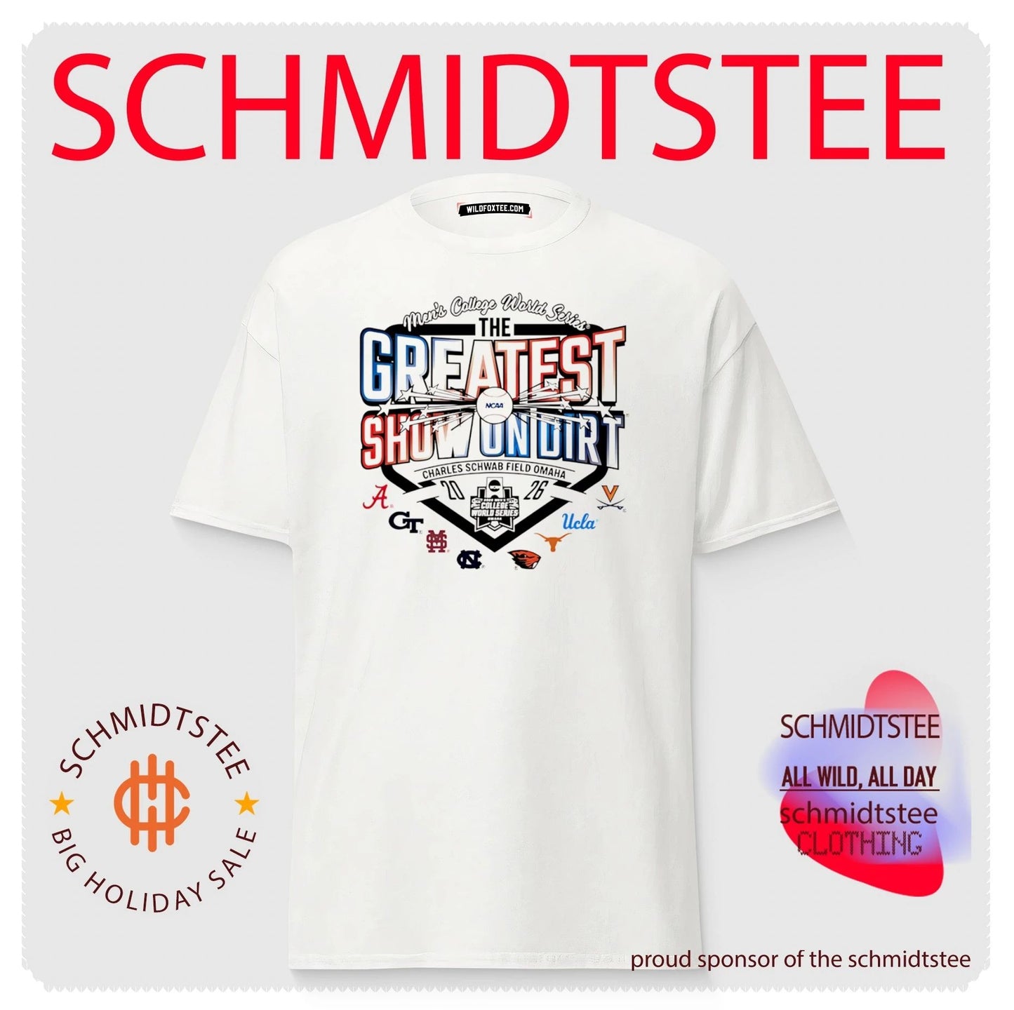 Texas Longhorns 2026 Baseball College World Series 8 Team Draft shirt