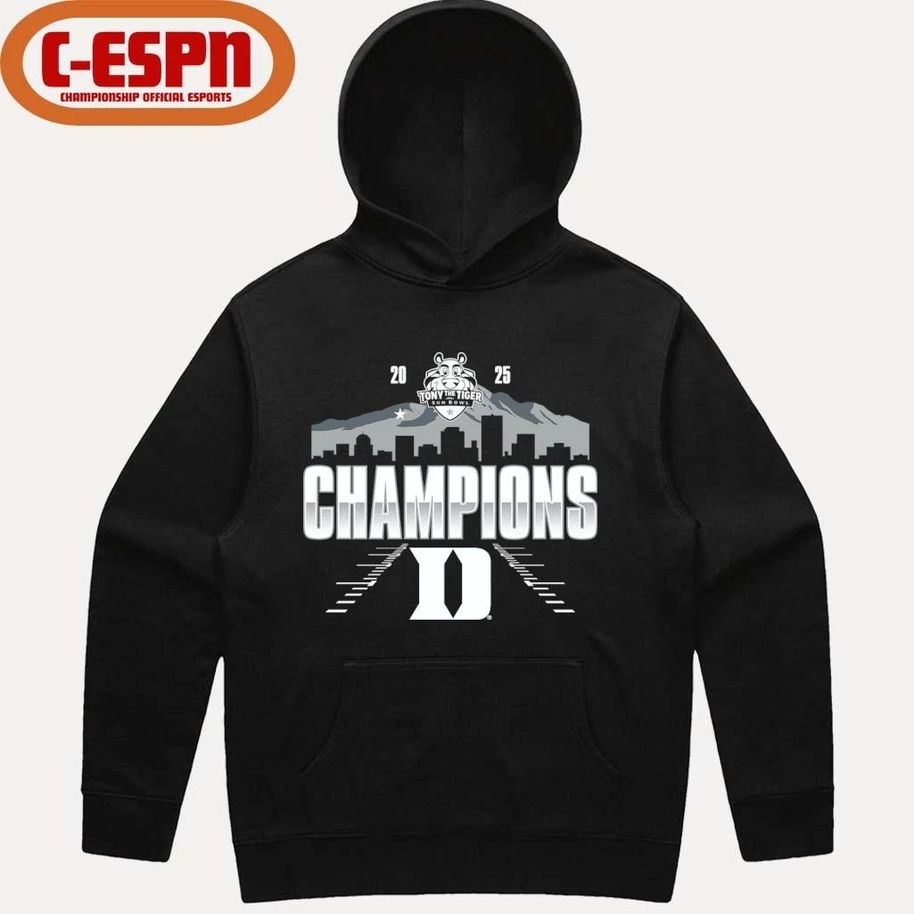 Duke Blue Devils Sun Bowl Champions Official T-shirt