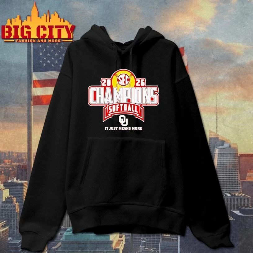 Awesome Oklahoma Sooners 2026 Sec Regular Season Softball Champions It Just Means More Shirt