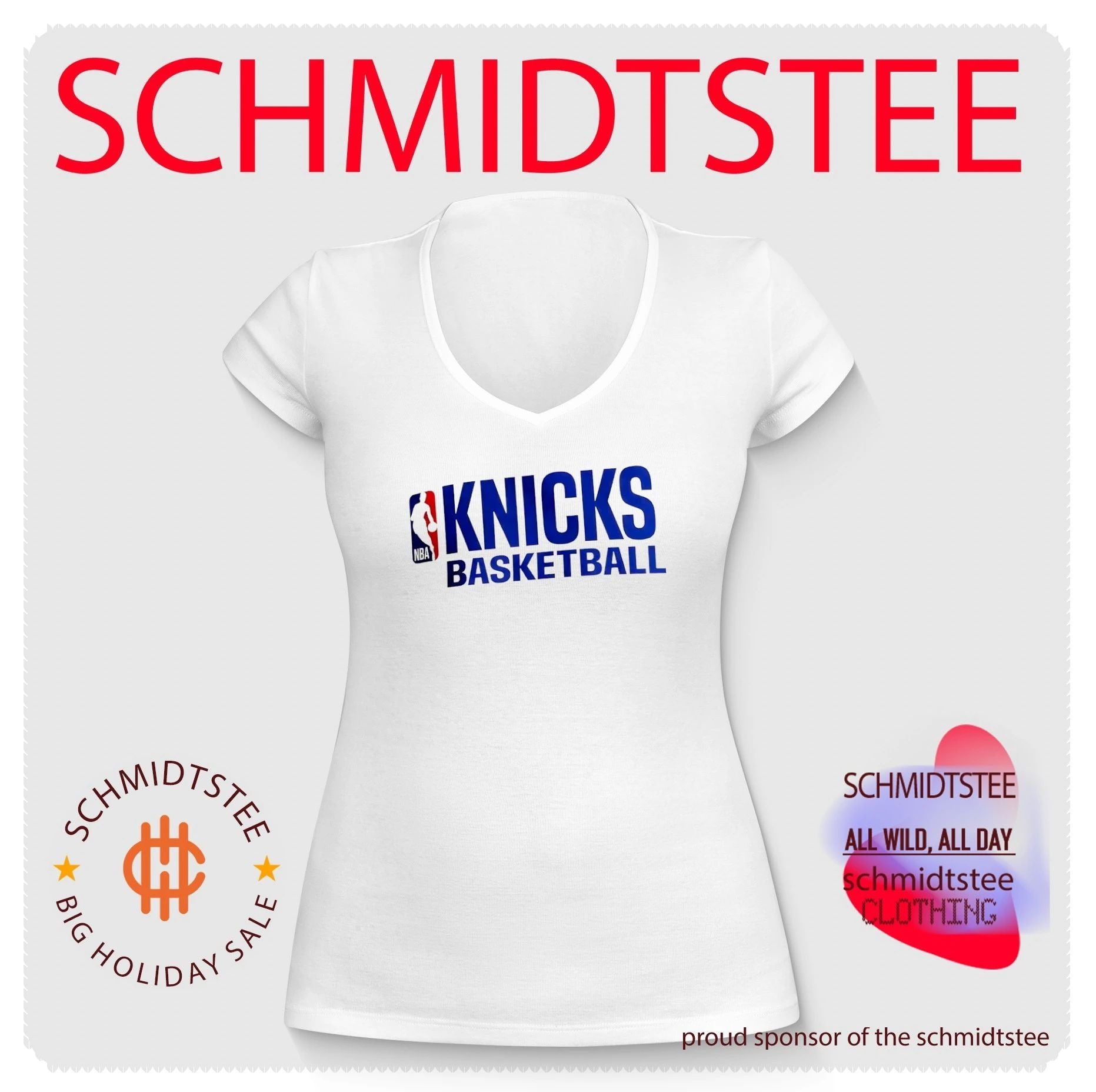 Rachel Green Knicks NBA logo shirt
