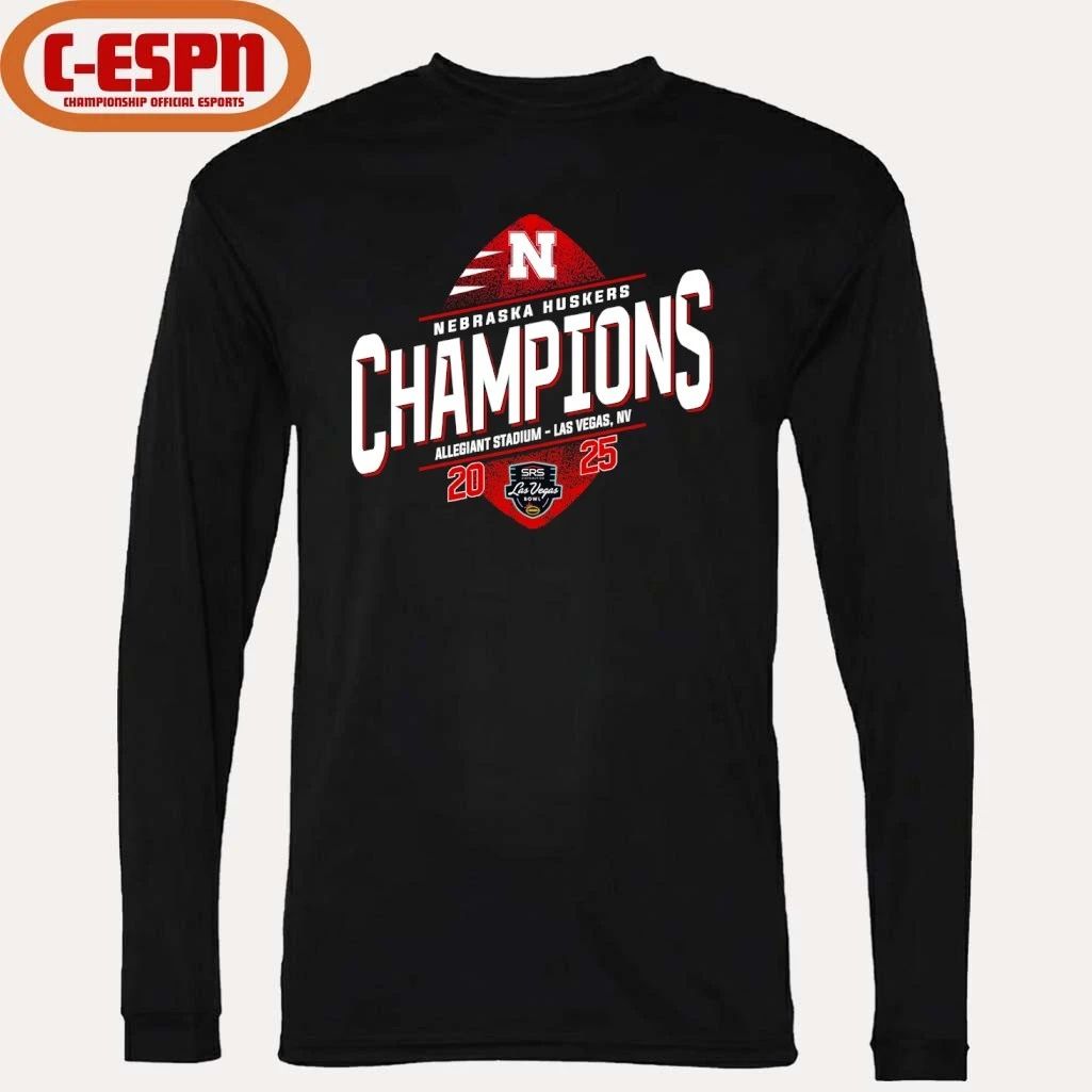 Nebraska Huskers SRS Distribution Las Vegas Bowl Champions T-shirt