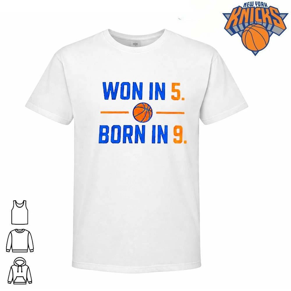 New York Knicks Champions NBA 2026 Won In 5 Born In 9 Cute Baby Onesie Shirt