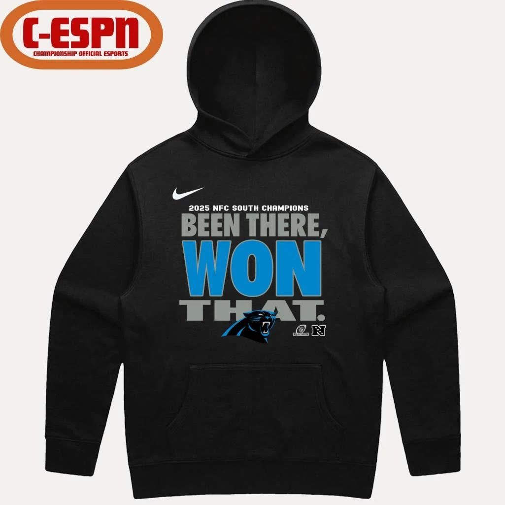 Division Champs Carolina Panthers Been There Won That T-Shirt