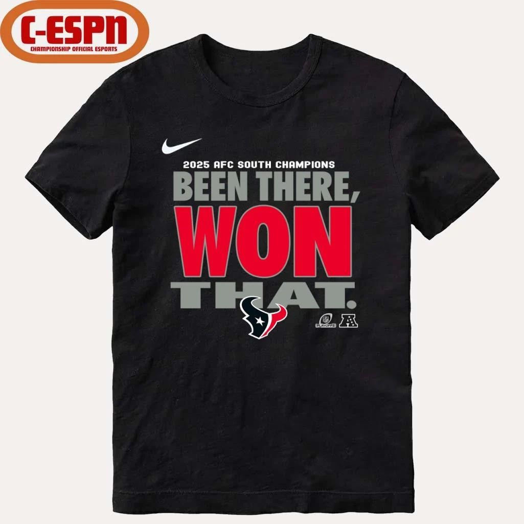 Nike Been There, Won That Texans Division Champions T-Shirt