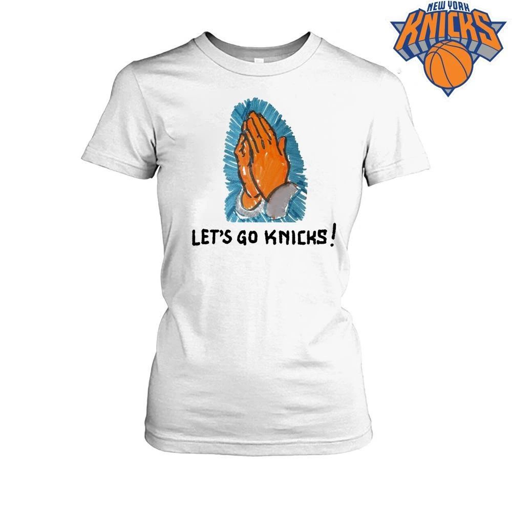 New York Knicks Lets Go Knicks Praying Hands Basketball Fan NBA Finals 2026 Shirt