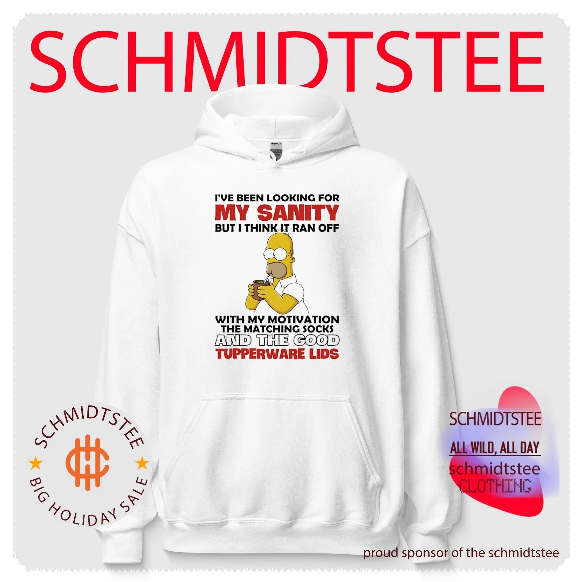 I’ve been looking for my sanity but I think if ran off with my motivation Simpson shirt