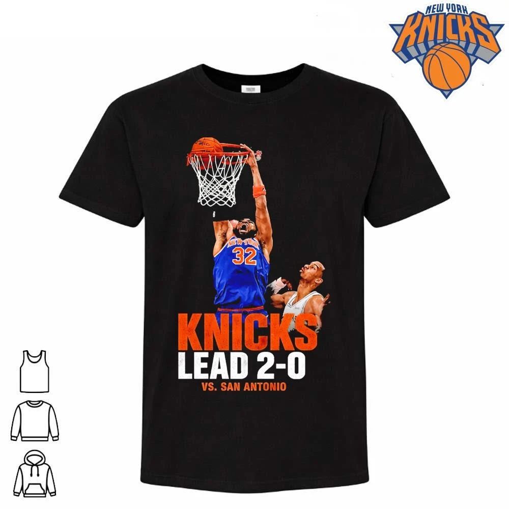 New York Knicks Karl Anthony Towns Dunk Lead 2 0 Vs San Antonio Spurs NBA Finals 2026 Shirt