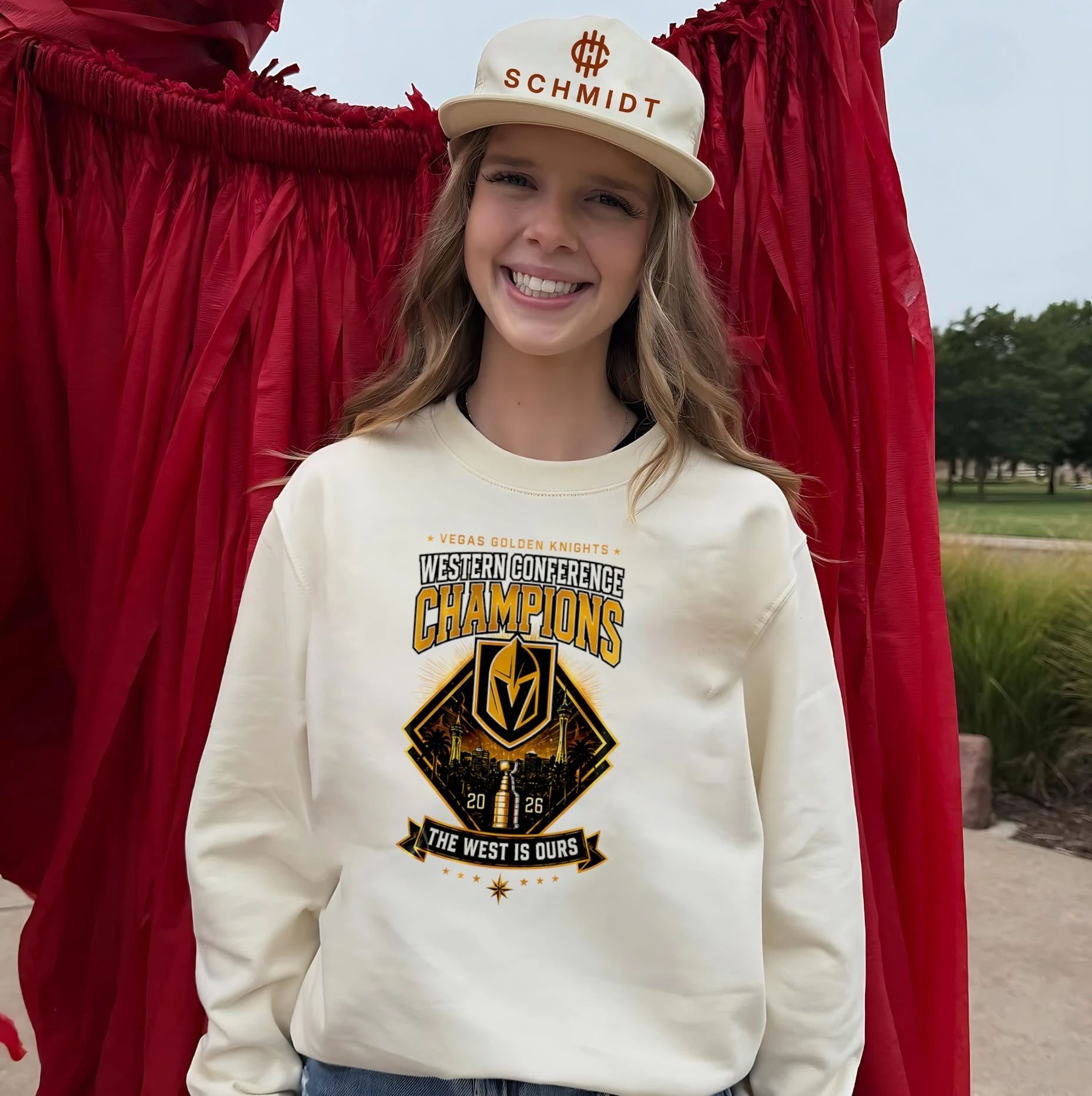 Western Conference Champions 2026 Vegas Golden Knights The West is ours skyline shirt