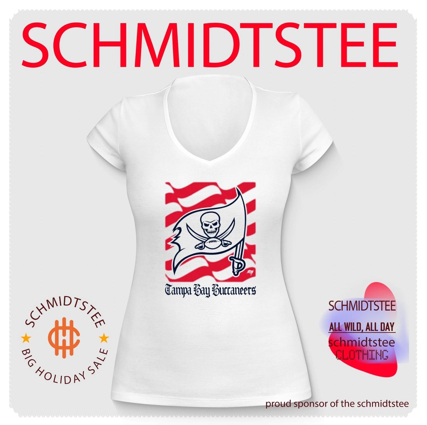 Tampa Bay Buccaneers American 250th Flag Heritage Wordmark shirt