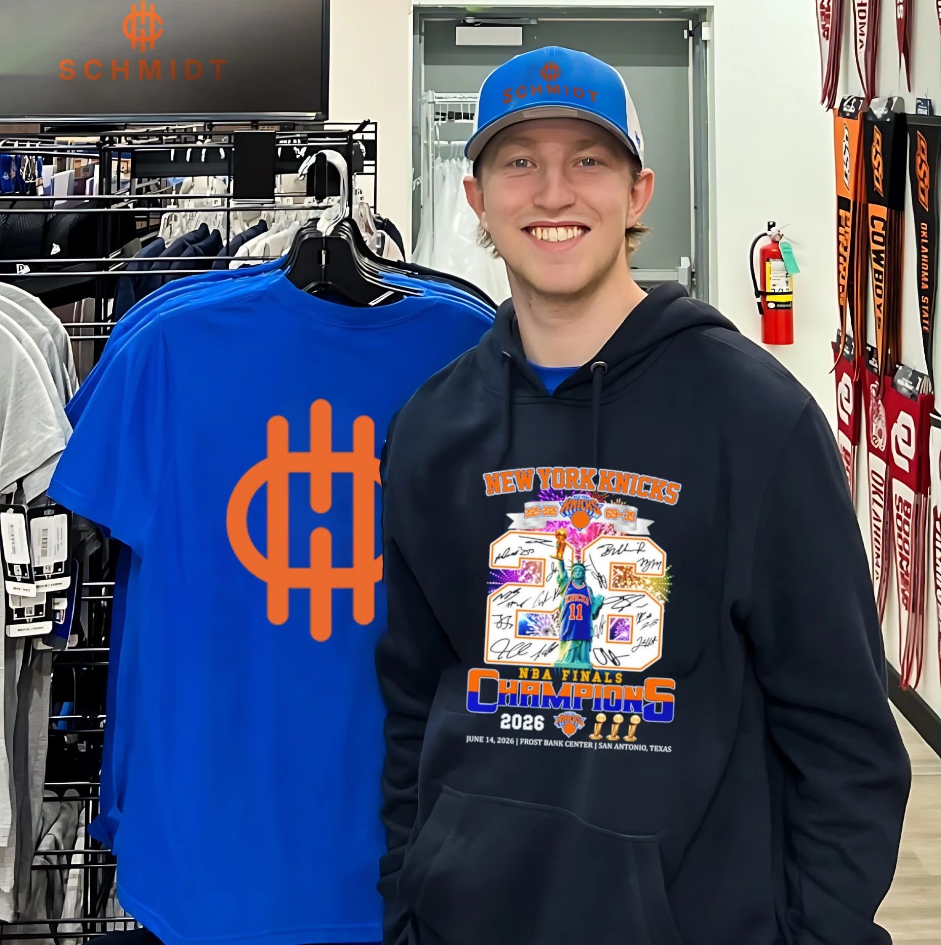 New York Knicks 2026 NBA Finals Champions Statue of Liberty signature shirt