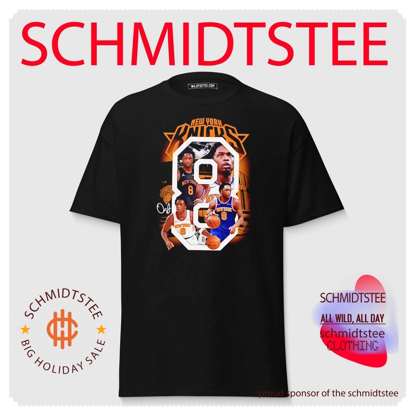 New York Knicks OG Anunoby number 8 graphic vintage shirt