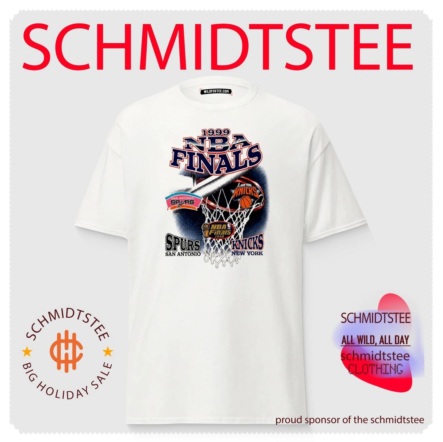 San Antonio Spurs vs New York Knicks 1999 NBA Finals shirt