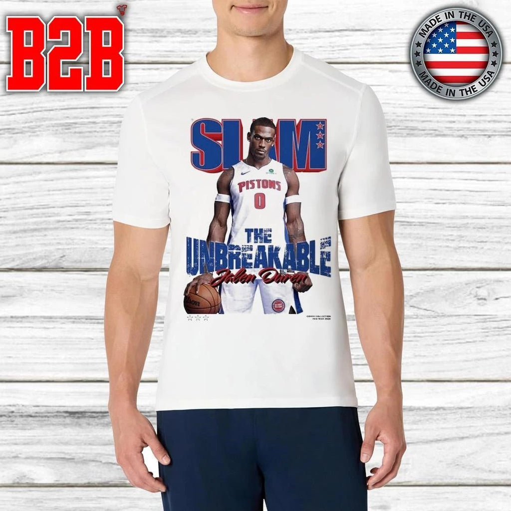 SLAM 260 Jalen Duren Magazine Cover The Unbreakable From Team Detroit Pistons Shirt