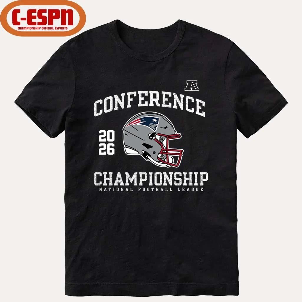 New England Patriots 2026 AFC Conference Championship Helmet T-Shirt