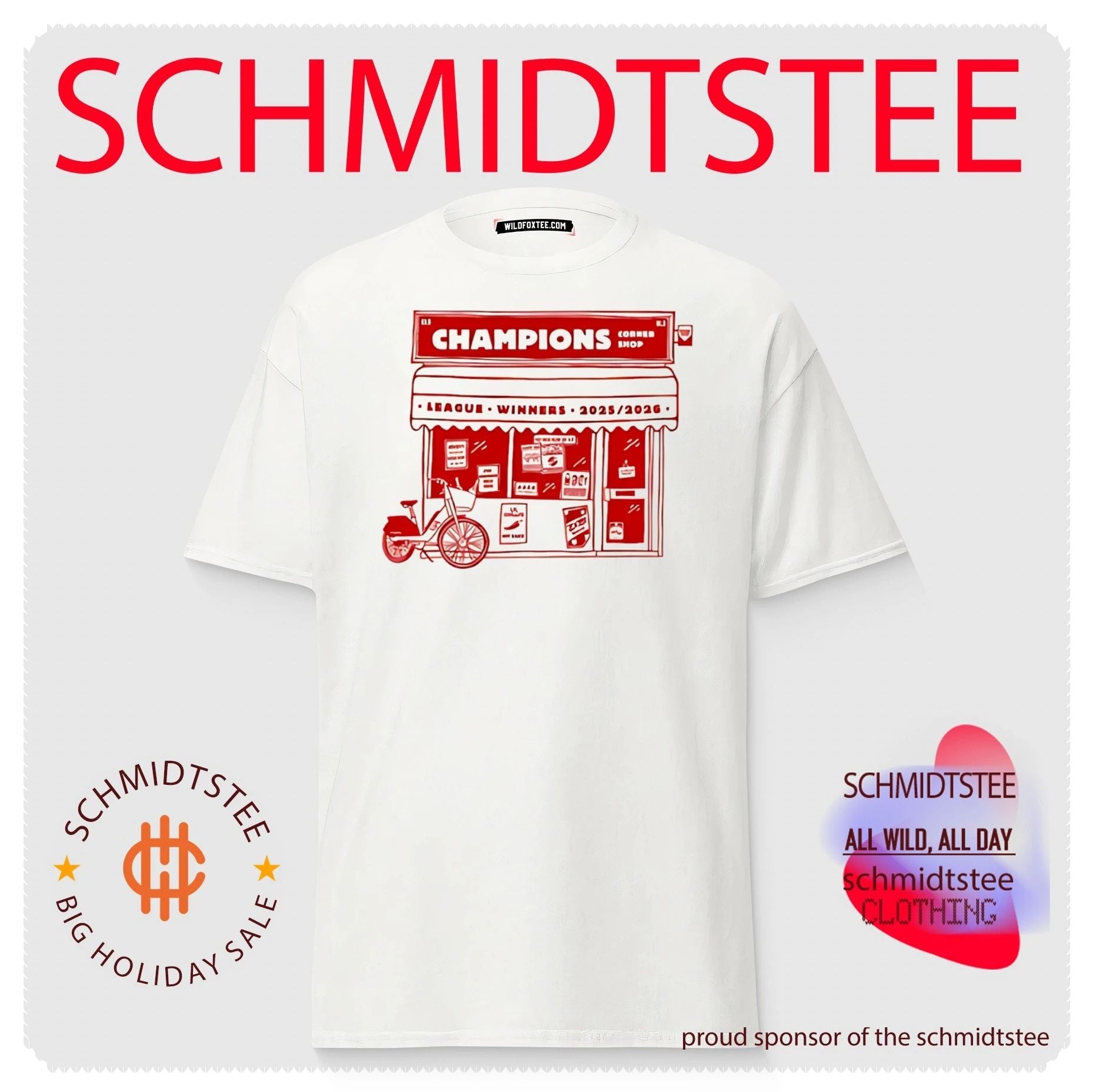Champions corner shope league winner 2025 2026 illustration shirt