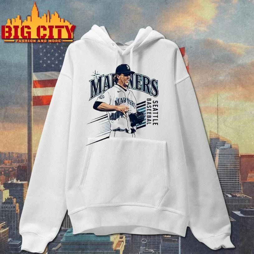Mariners Logan Gilbert Baseball Pitcher Catches Ball In Shirt