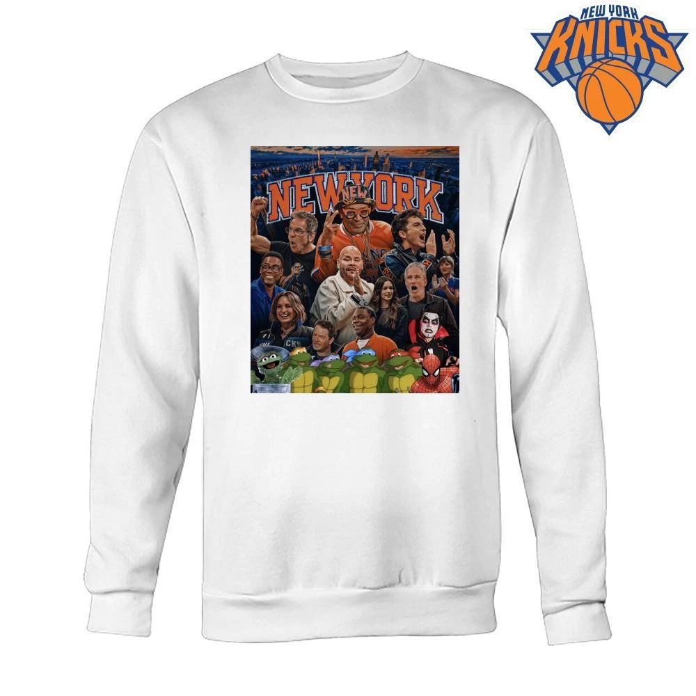New York Knicks Champions NBA 2026 Danhausen Spike Lee And Famous Celebrities Fans Vintage Graphic Shirt