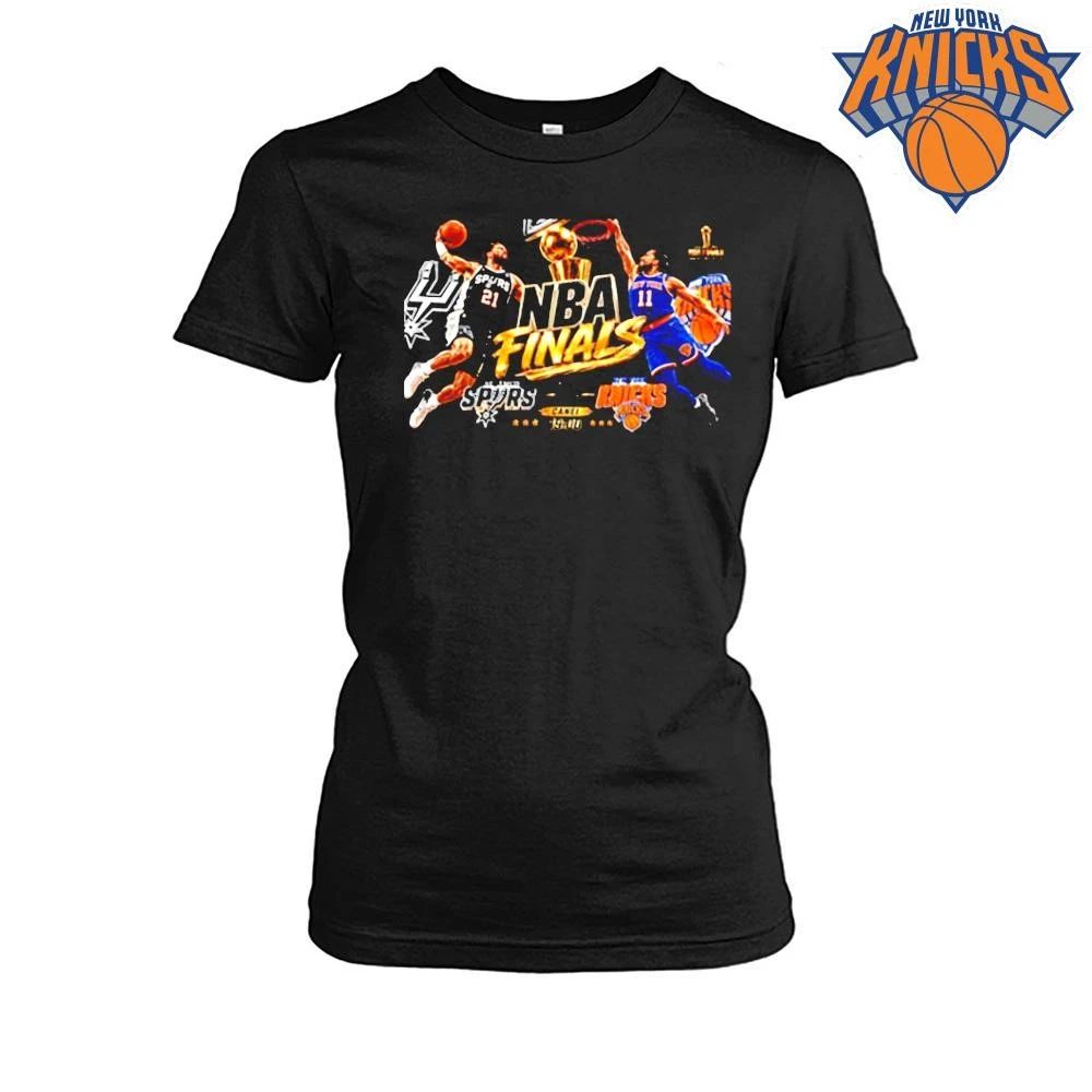 Tim Duncan Jalen Brunson San Antonio Spurs New York Knicks NBA Finals T Shirt
