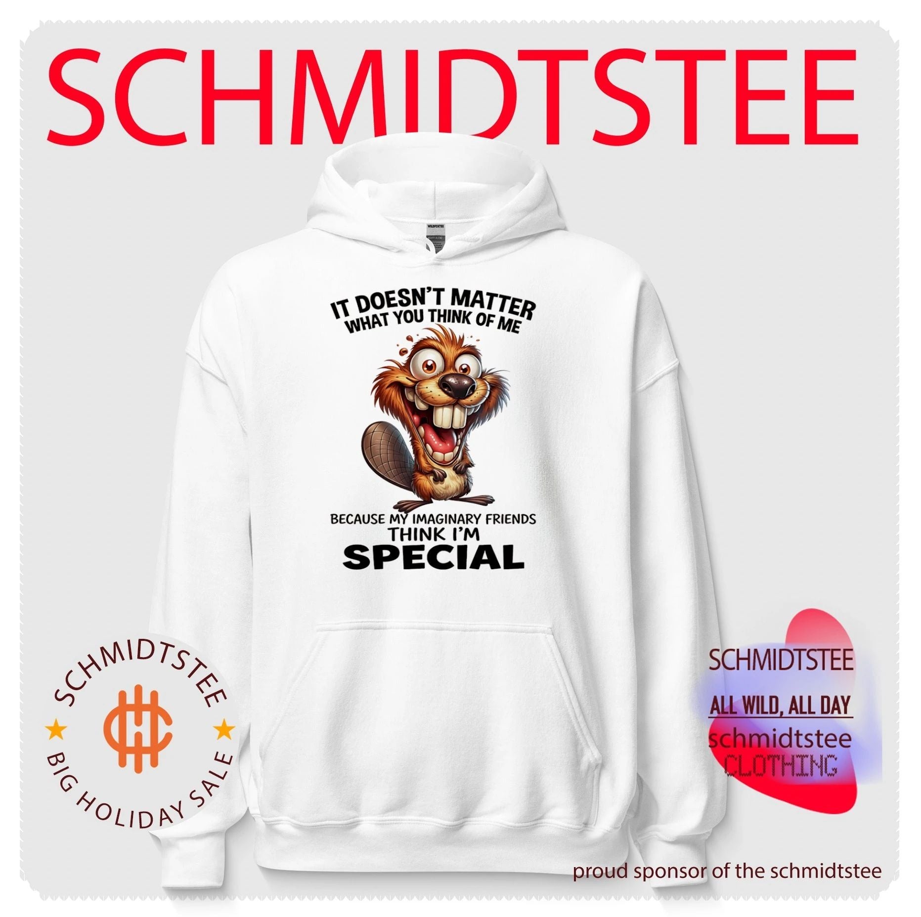 It doesn’t matter what you think of me because digital illustration beaver shirt