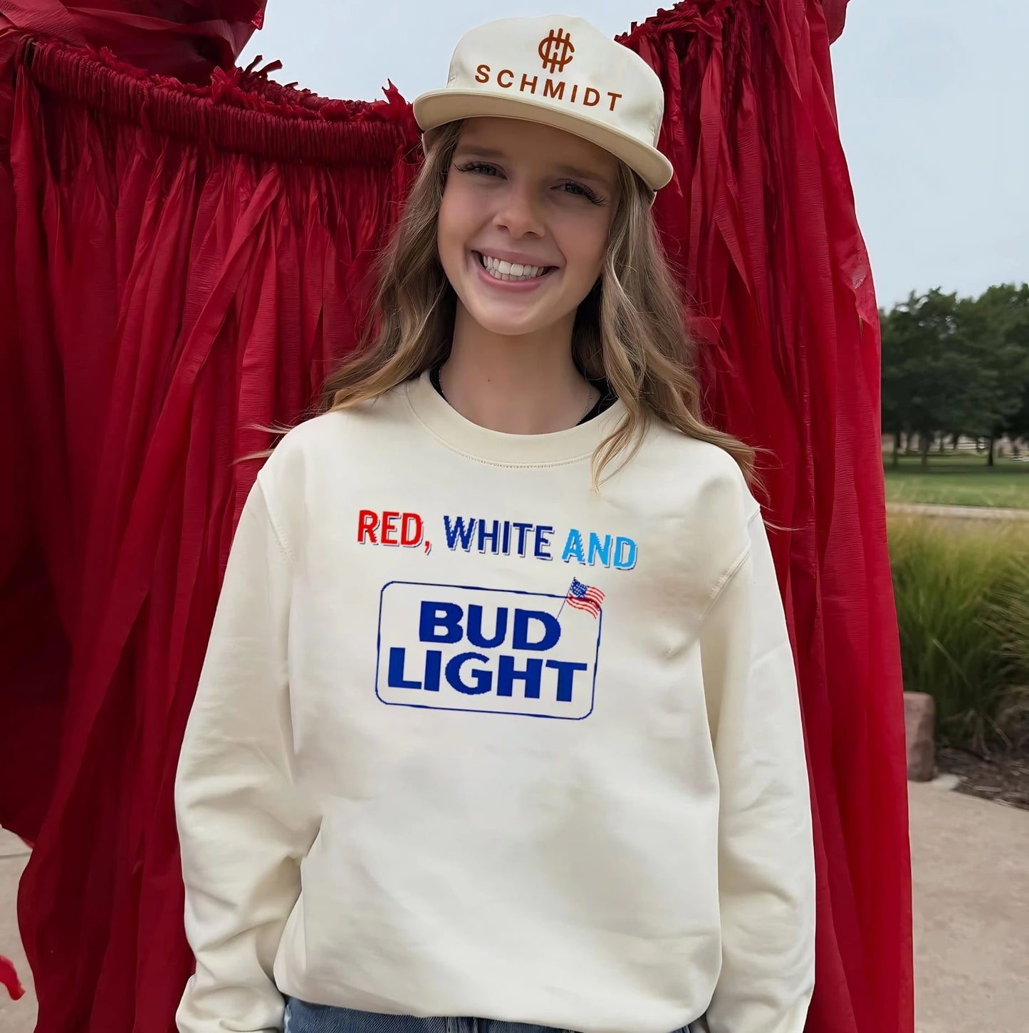 Red White And Bud Light 4th Of July Shirt