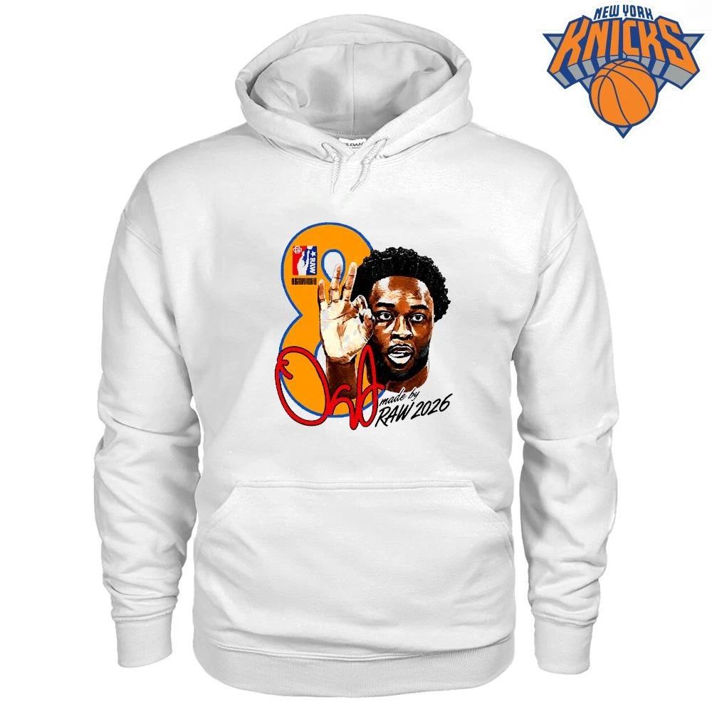 OG Anunoby 8 New York Knicks Made By Raw 2026 Basketball Graphic Streetwear Shirt