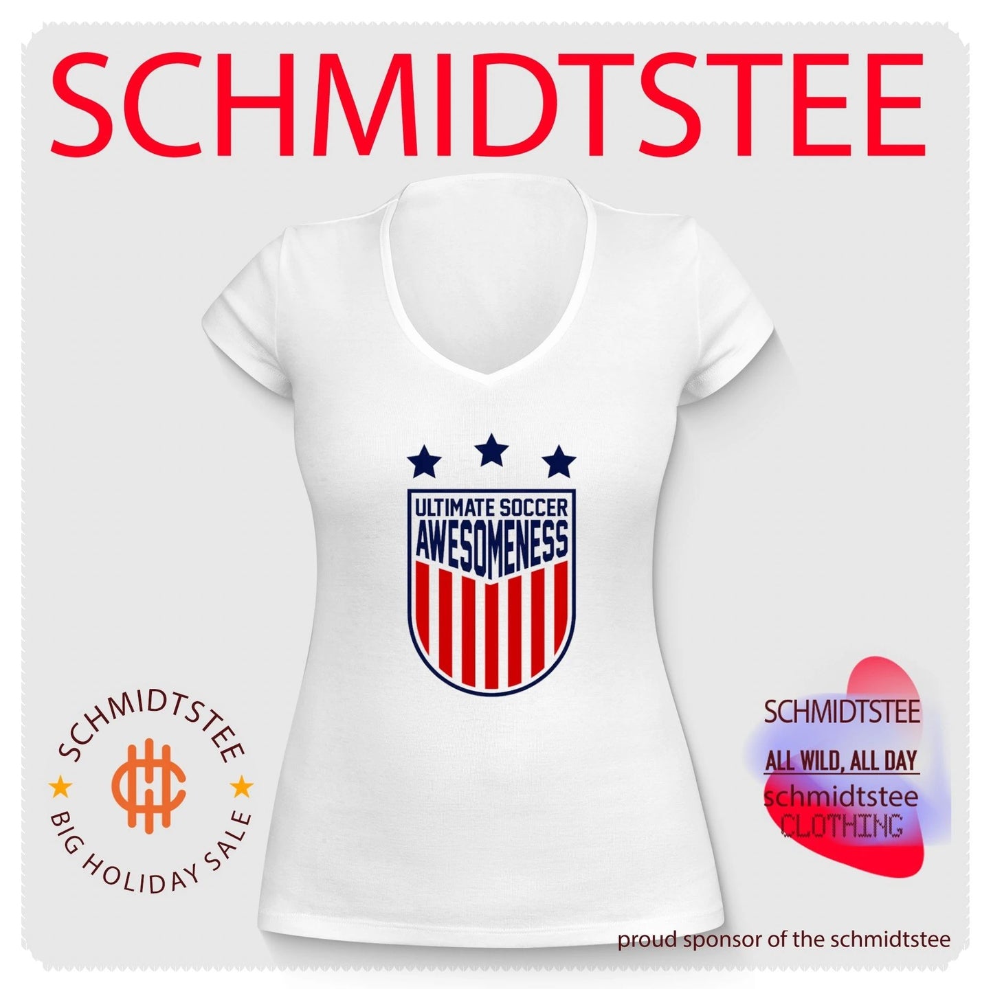 Ultimate Soccer Awesomeness logo shirt