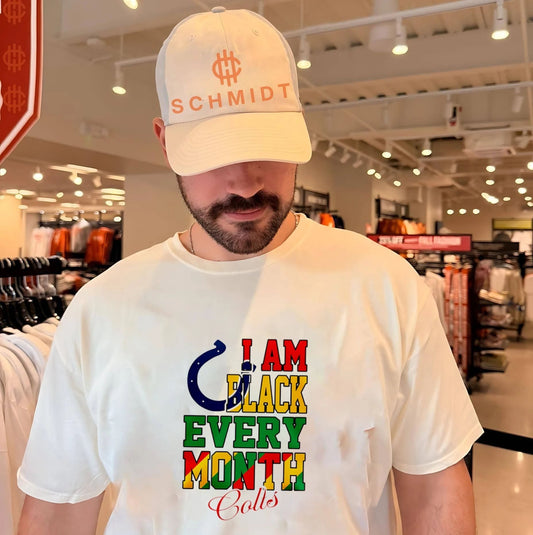 Indianapolis Colts I am Black Every Month Juneteenth logo shirt