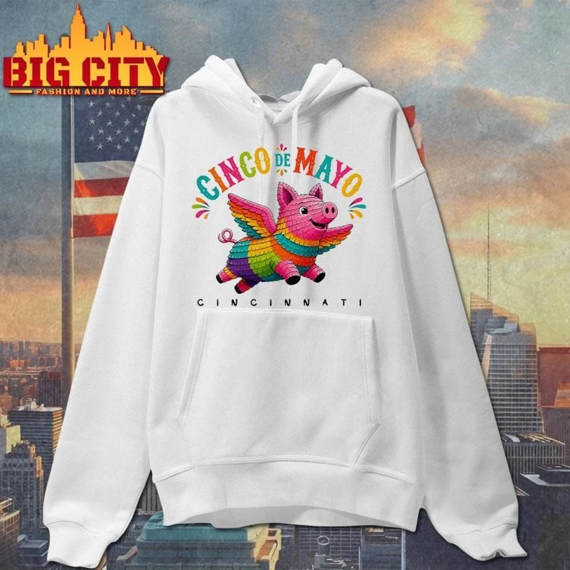 Original Flying Pig Piñata Cinco de Mayo Cincinnati Shirt